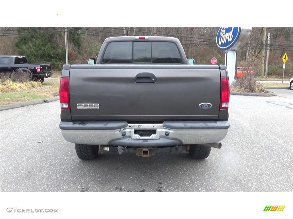 2006 F250 Super Duty XLT Regular Cab 4x4 - Dark Shadow Gray Metallic / Tan photo #6