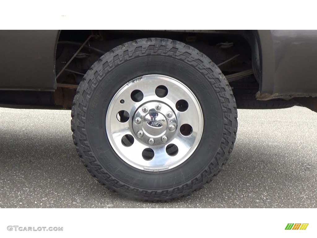 2006 F250 Super Duty XLT Regular Cab 4x4 - Dark Shadow Gray Metallic / Tan photo #18