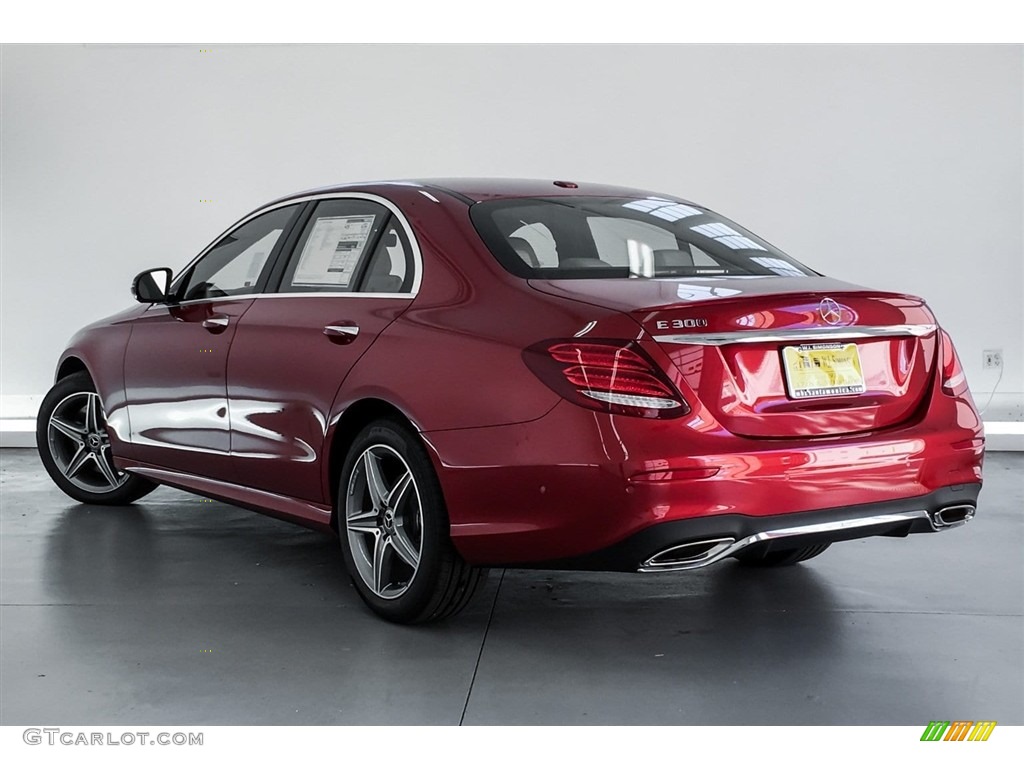 2019 E 300 Sedan - designo Cardinal Red Metallic / Macchiato Beige/Black photo #2