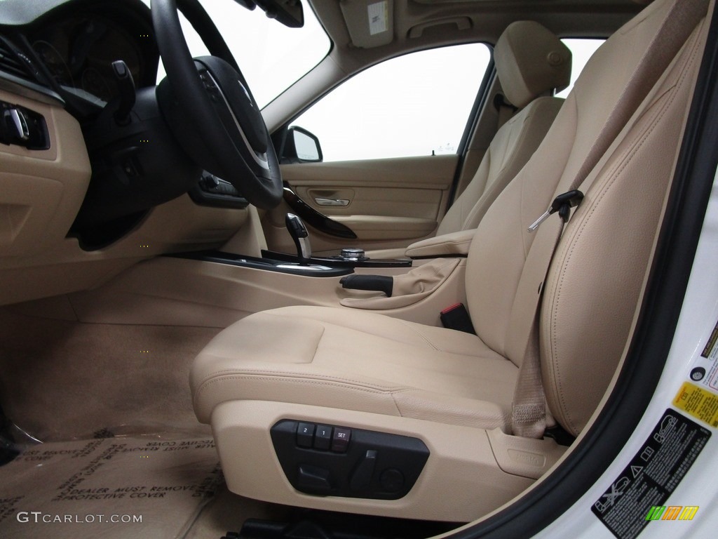 2015 3 Series 328i xDrive Sedan - Alpine White / Venetian Beige photo #9