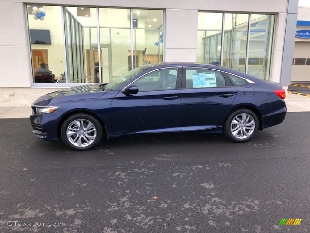 2019 Accord LX Sedan - Obsidian Blue Pearl / Gray photo #2