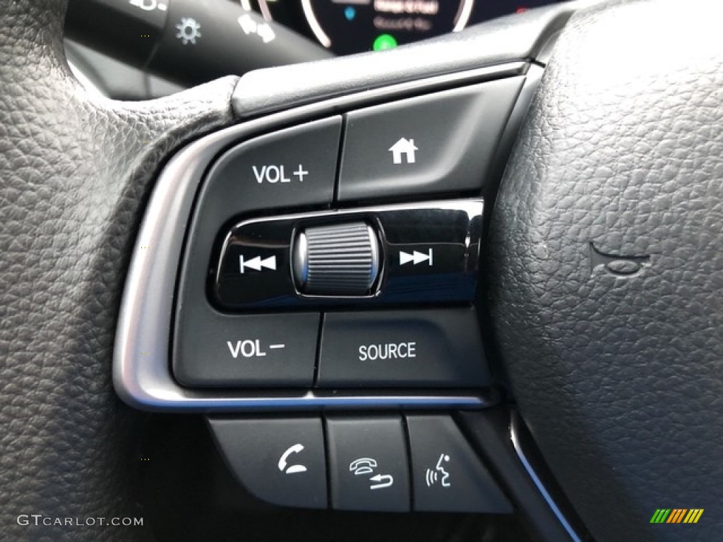 2019 Honda Accord LX Sedan Gray Steering Wheel Photo #130602360