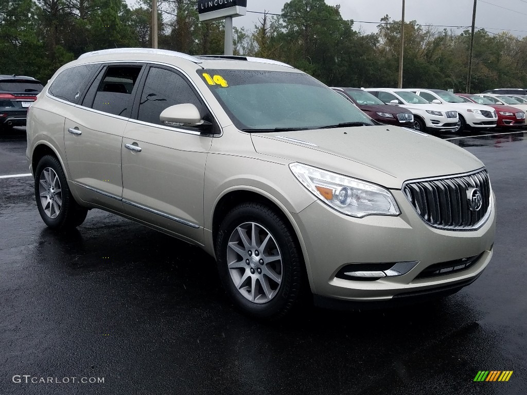 2014 Enclave Leather - Champagne Silver Metallic / Cocoa photo #7