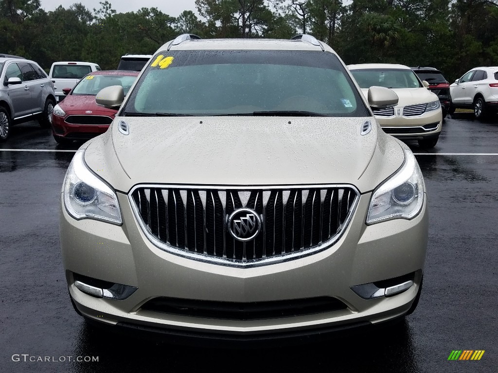 2014 Enclave Leather - Champagne Silver Metallic / Cocoa photo #8