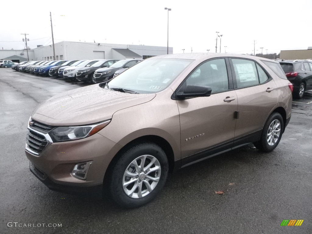2019 Equinox LS - Sandy Ridge Metallic / Medium Ash Gray photo #1