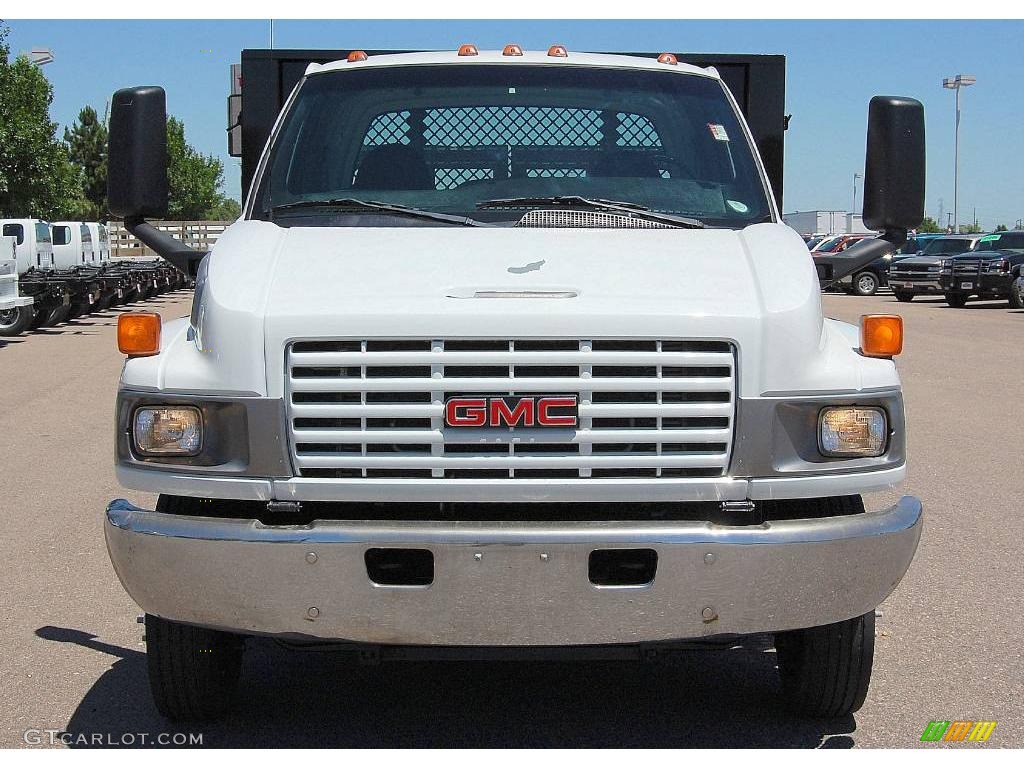 2003 C Series TopKick C4500 Regular Cab Chassis Stake Truck - Summit White / Dark Pewter photo #2