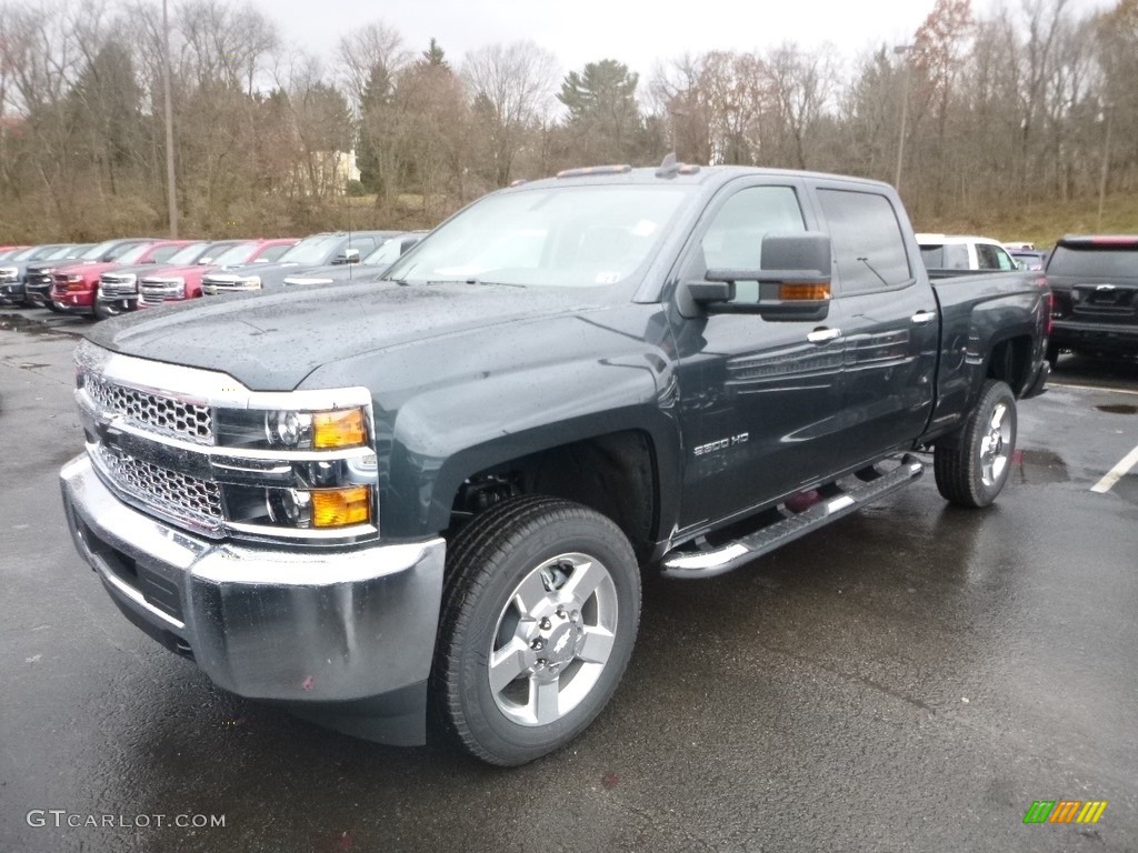 2019 Silverado 2500HD Work Truck Crew Cab 4WD - Graphite Metallic / Dark Ash/Jet Black photo #1