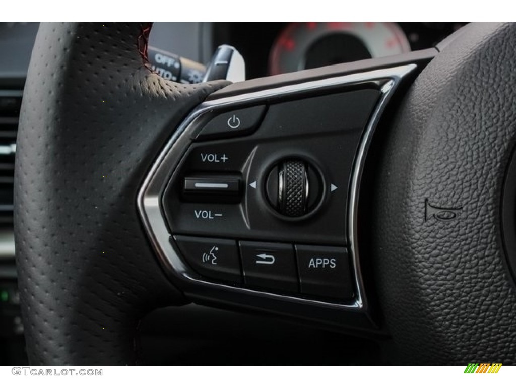 2019 Acura RDX A-Spec AWD Red Steering Wheel Photo #130607550