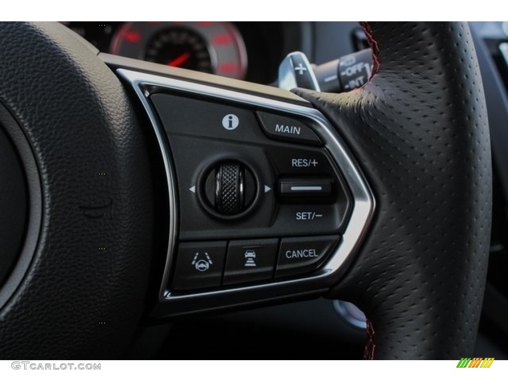 2019 Acura RDX A-Spec AWD Red Steering Wheel Photo #130607562