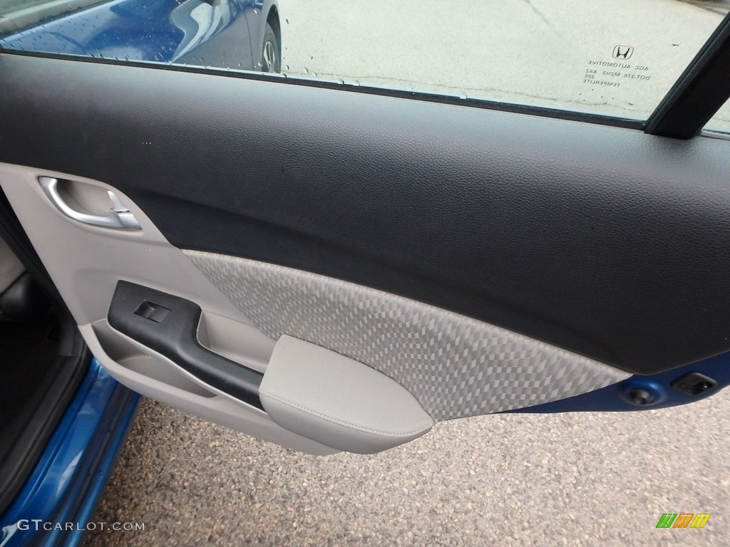 2015 Civic EX Sedan - Dyno Blue Pearl / Black photo #14