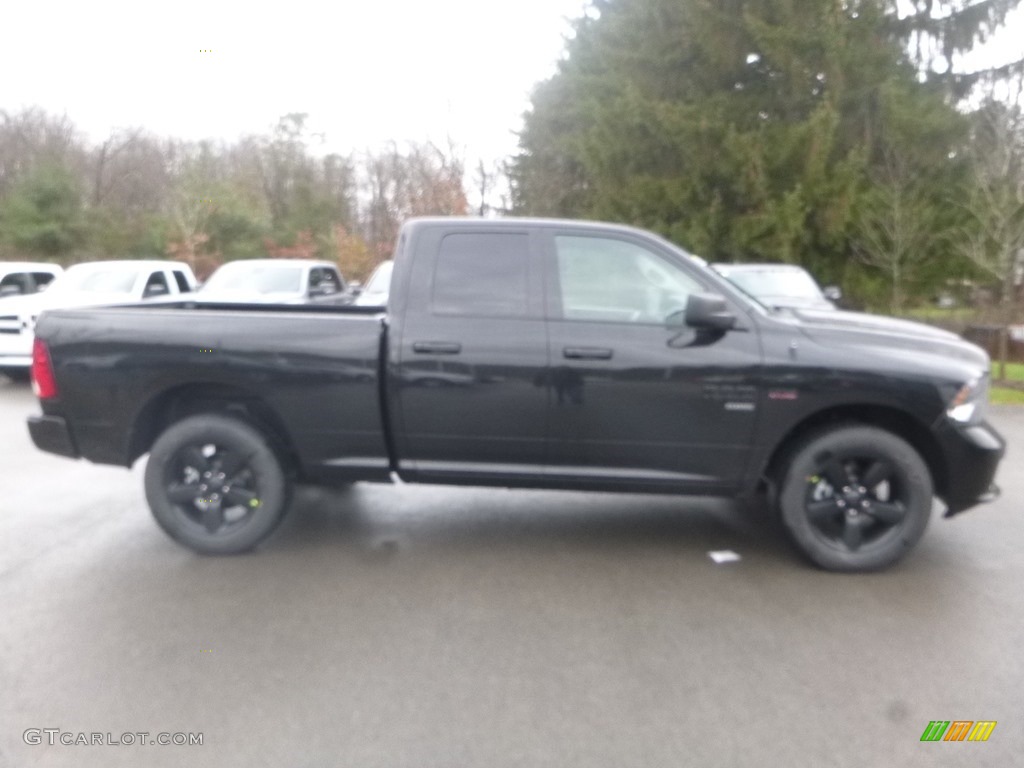 2019 1500 Classic Express Quad Cab 4x4 - Brilliant Black Crystal Pearl / Black photo #6