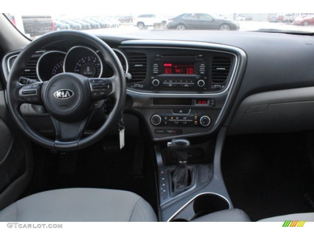 2015 Optima LX - Smokey Blue Metallic / Gray photo #24