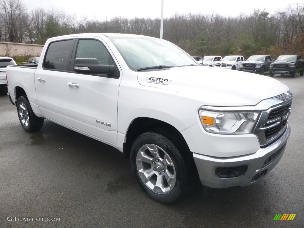 2019 1500 Big Horn Crew Cab 4x4 - Bright White / Black/Diesel Gray photo #7