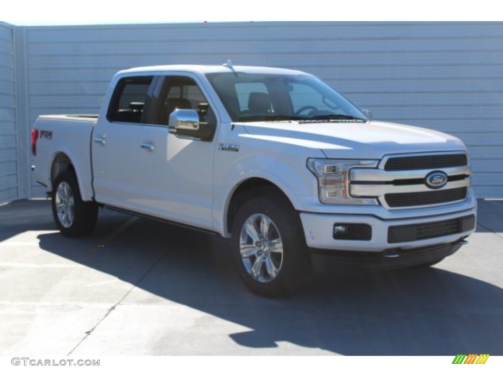 2018 F150 Platinum SuperCrew 4x4 - White Platinum / Black photo #4