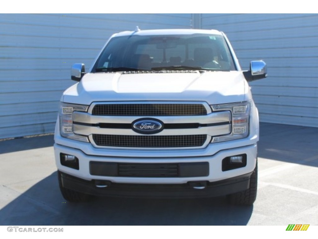 2018 F150 Platinum SuperCrew 4x4 - White Platinum / Black photo #13