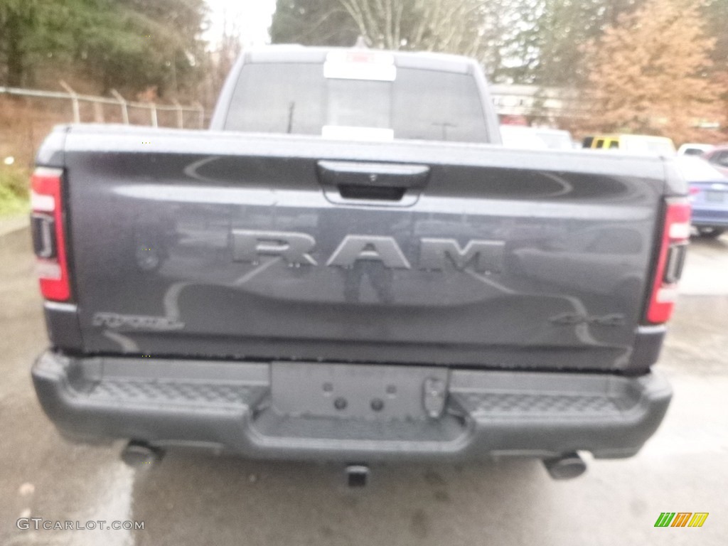 2019 1500 Rebel Crew Cab 4x4 - Maximum Steel Metallic / Black/Red photo #4