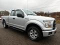 2015 Ingot Silver Metallic Ford F150 XL SuperCab 4x4  photo #4