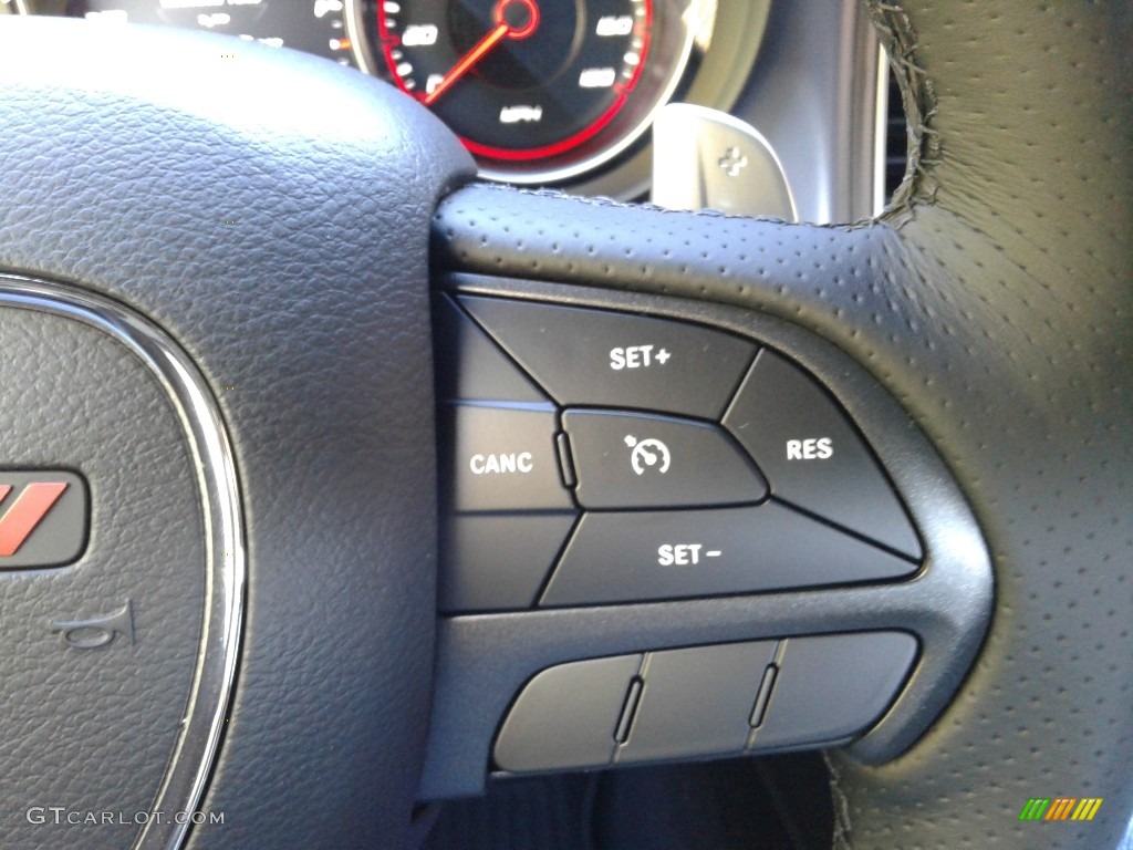 2019 Dodge Charger R/T Scat Pack Black Steering Wheel Photo #130613679