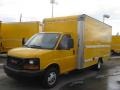 2005 Yellow GMC Savana Cutaway 3500 Commercial Moving Truck  photo #2