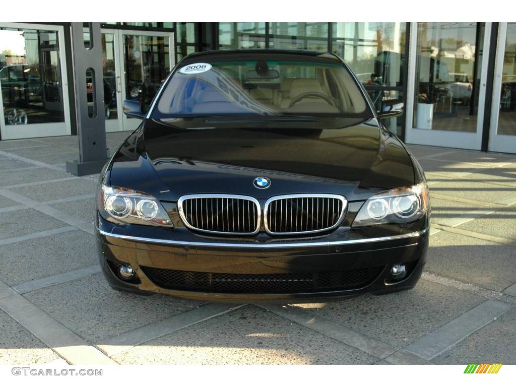 2006 7 Series 750Li Sedan - Black Sapphire Metallic / Beige Nasca Leather photo #2