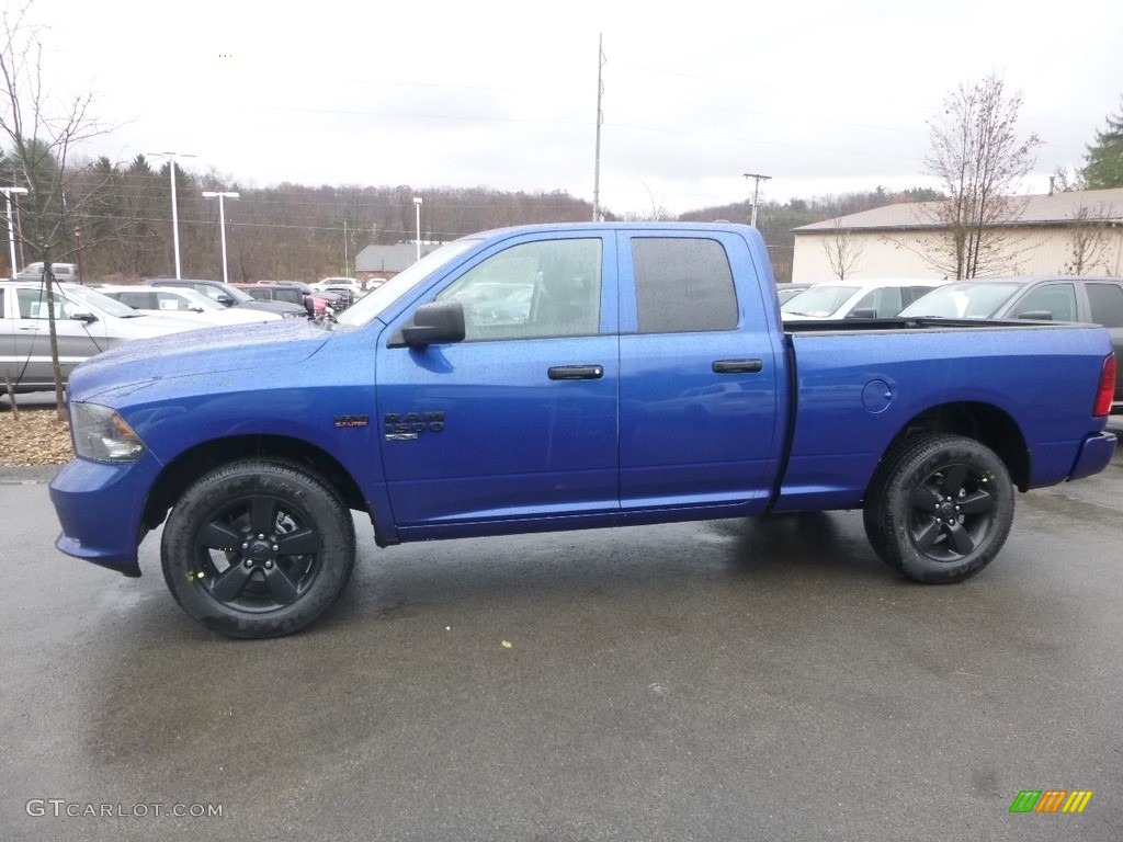 2019 1500 Classic Express Quad Cab 4x4 - Blue Streak Pearl / Black photo #2