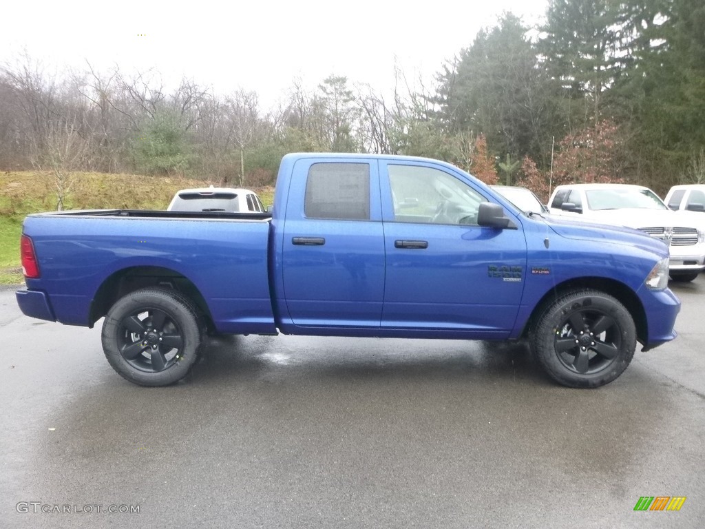 2019 1500 Classic Express Quad Cab 4x4 - Blue Streak Pearl / Black photo #6