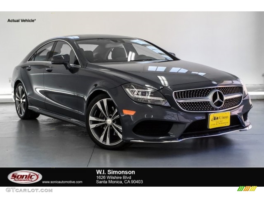 2016 CLS 400 Coupe - Steel Grey Metallic / Black photo #1