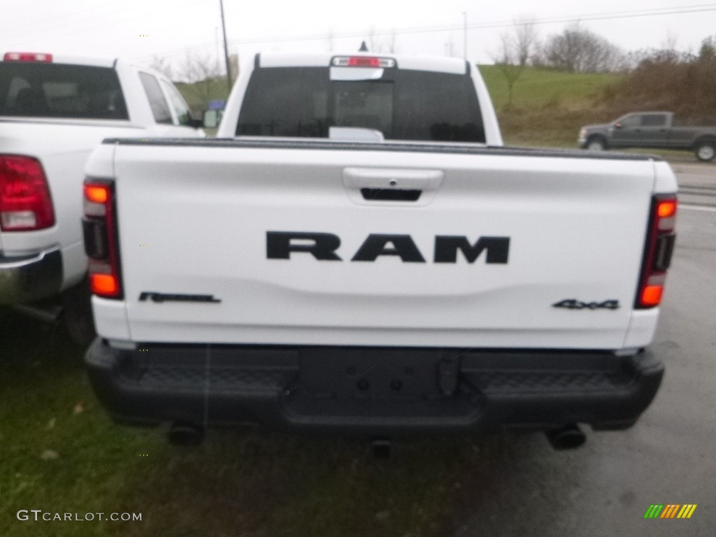 2019 1500 Rebel Crew Cab 4x4 - Bright White / Black/Red photo #9