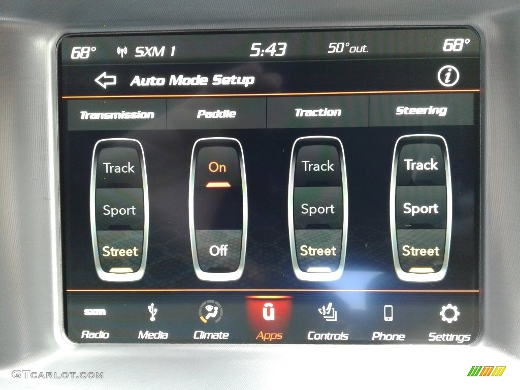 2019 Dodge Charger R/T Scat Pack Controls Photo #130616052