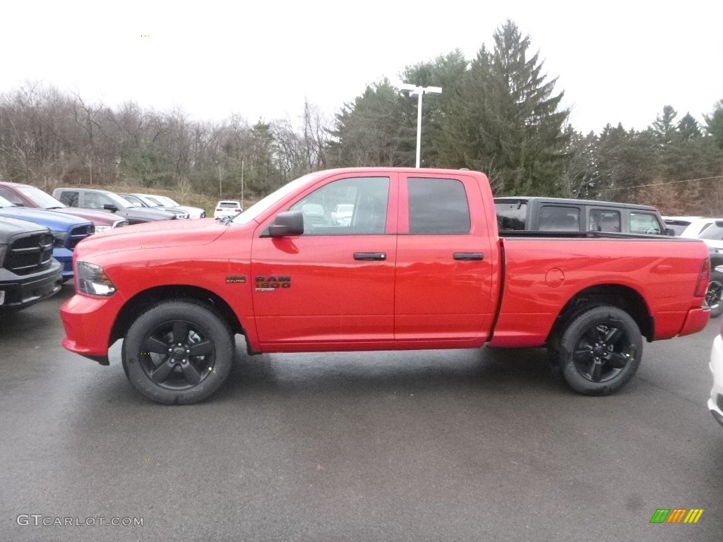 2019 1500 Classic Express Quad Cab 4x4 - Flame Red / Black photo #2