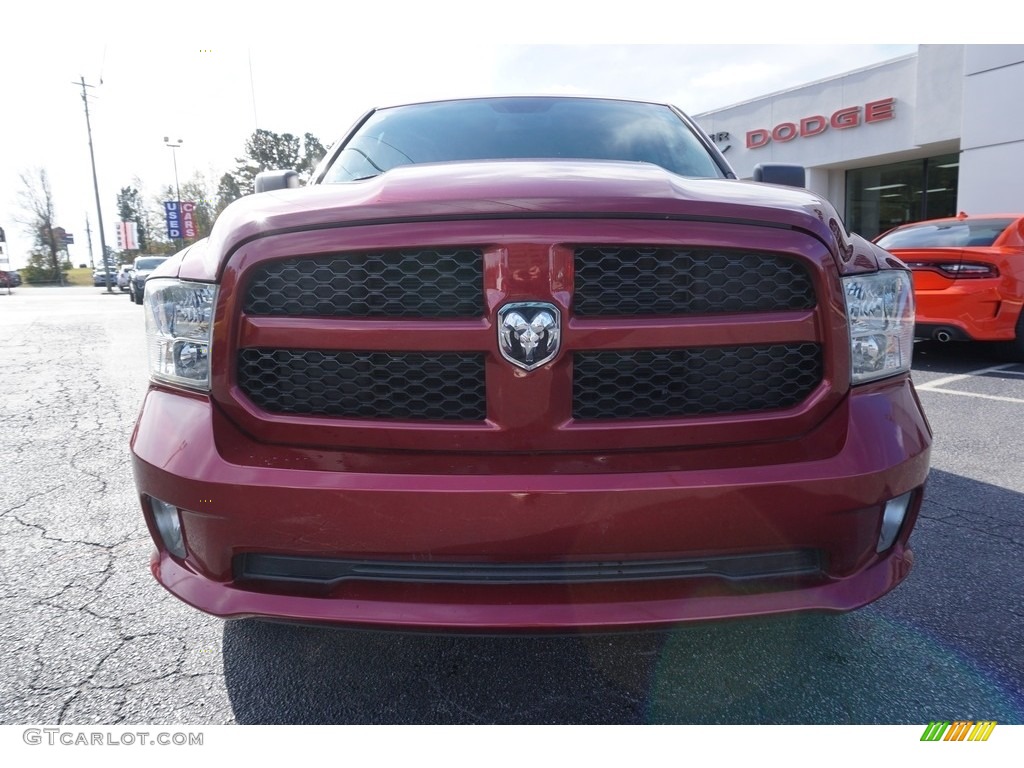 2015 1500 Express Crew Cab 4x4 - Deep Cherry Red Crystal Pearl / Black/Diesel Gray photo #2