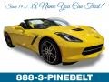 Corvette Racing Yellow Tintcoat 2019 Chevrolet Corvette Stingray Convertible