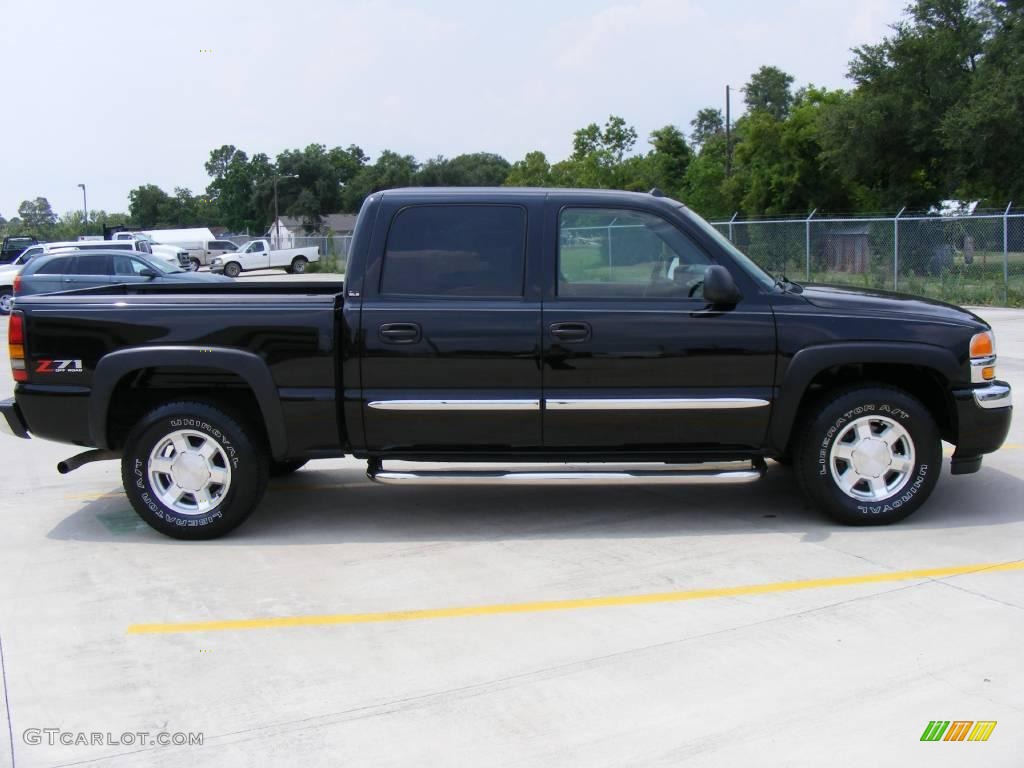 2005 Sierra 1500 Z71 Crew Cab 4x4 - Onyx Black / Dark Pewter photo #2