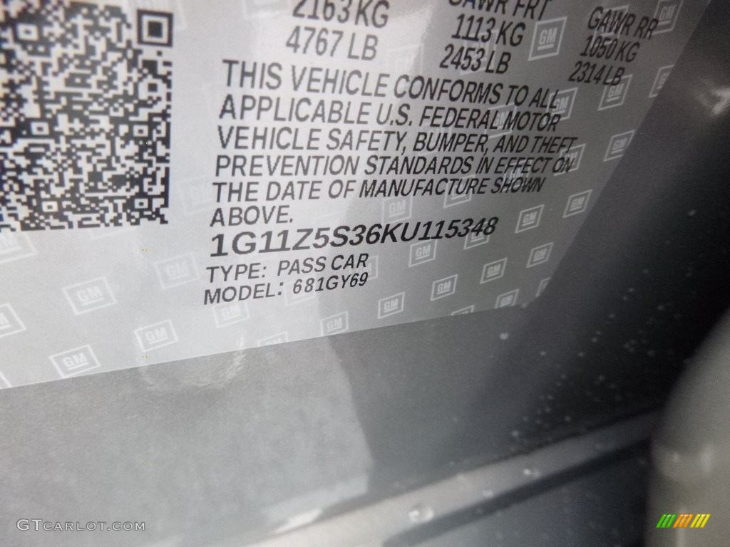 2019 Impala LT - Pepperdust Metallic / Jet Black photo #15