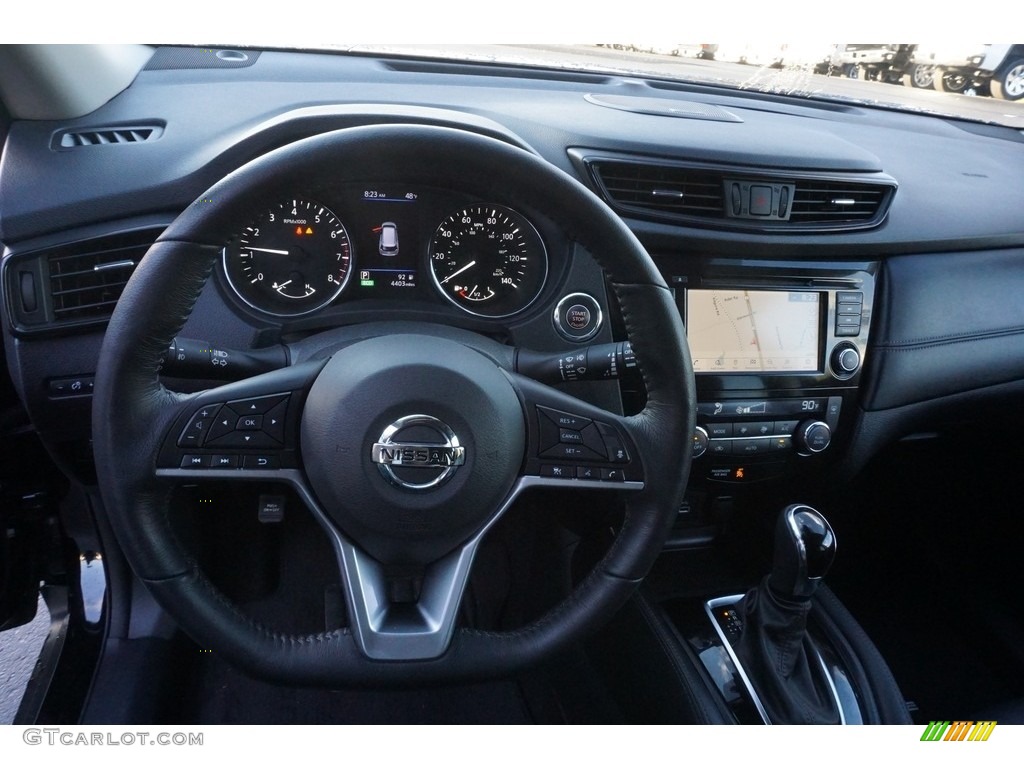 2018 Nissan Rogue SL Charcoal Dashboard Photo #130620600