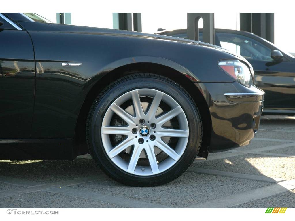 2006 7 Series 750Li Sedan - Black Sapphire Metallic / Beige Nasca Leather photo #9