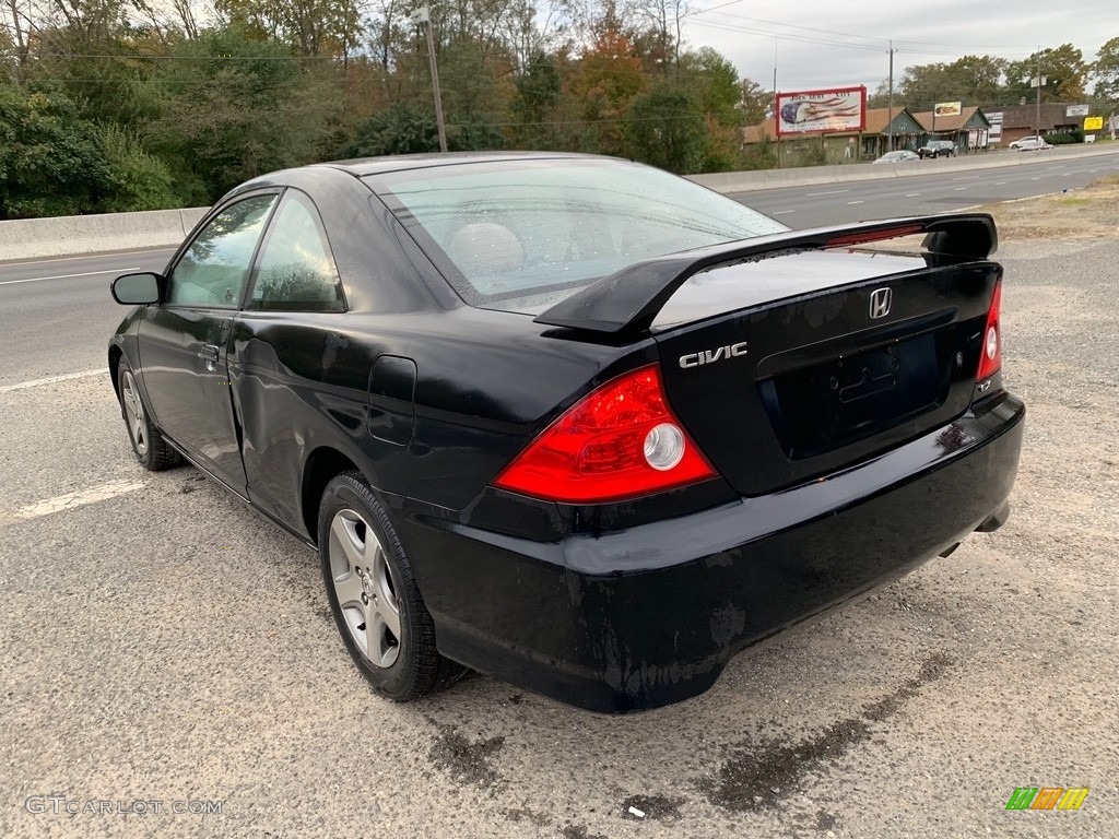 2005 Civic EX Coupe - Nighthawk Black Pearl / Black photo #6