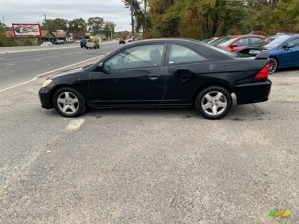 2005 Civic EX Coupe - Nighthawk Black Pearl / Black photo #7