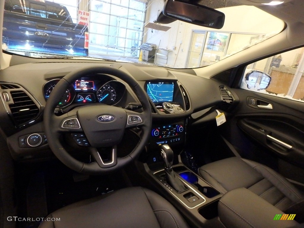 Chromite Gray/Charcoal Black Interior 2019 Ford Escape Titanium 4WD Photo #130624128