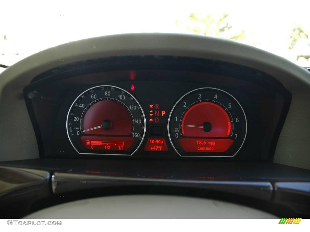 2006 7 Series 750Li Sedan - Black Sapphire Metallic / Beige Nasca Leather photo #14