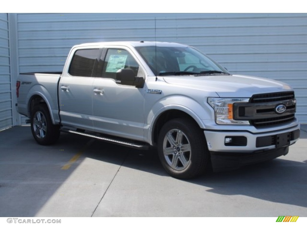 2018 F150 XLT SuperCrew - Ingot Silver / Black photo #2