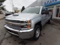 Silver Ice Metallic - Silverado 3500HD Work Truck Crew Cab 4x4 Photo No. 4