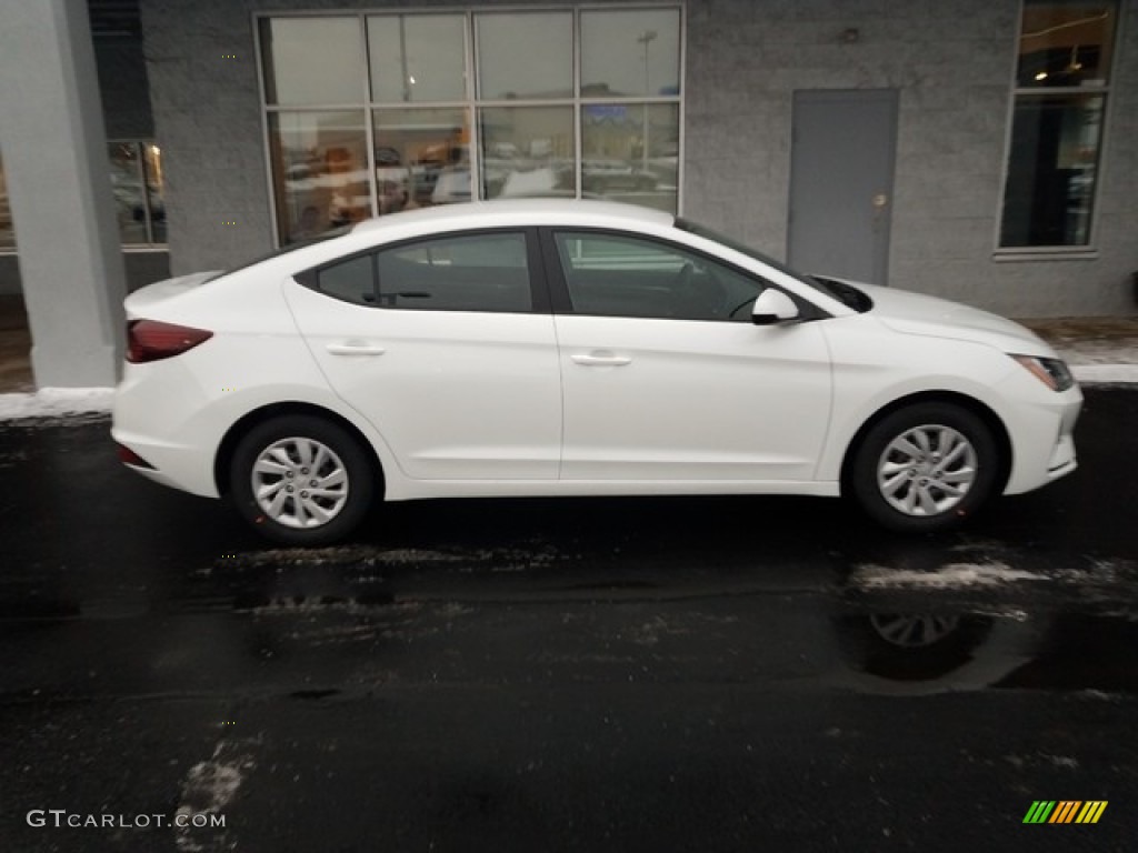 2019 Elantra SE - Quartz White Pearl / Black photo #2