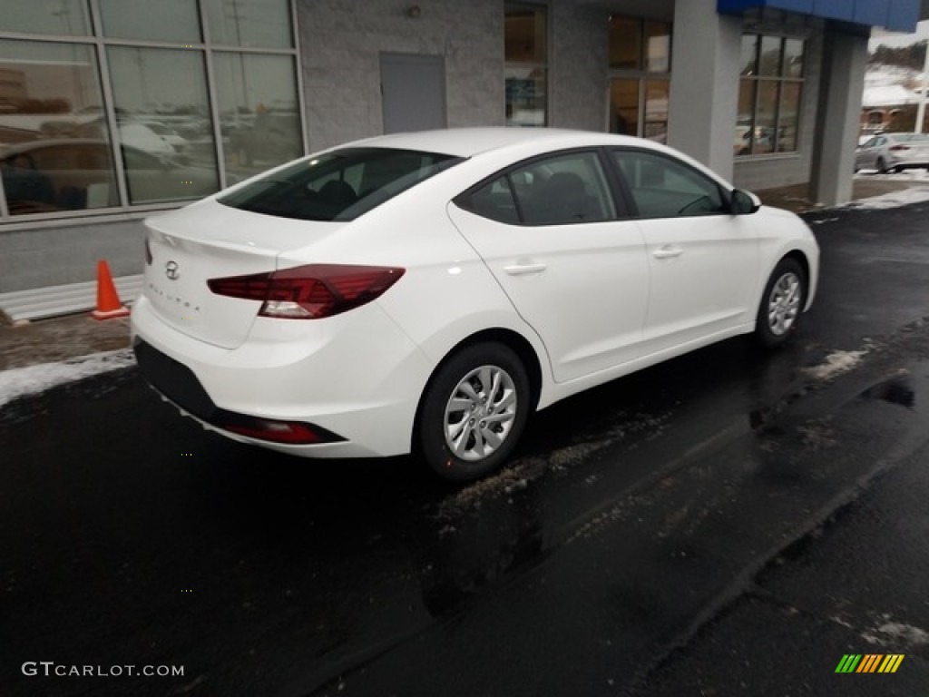 2019 Elantra SE - Quartz White Pearl / Black photo #3