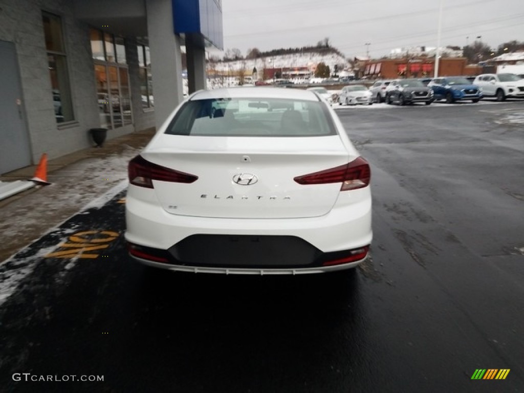 2019 Elantra SE - Quartz White Pearl / Black photo #4