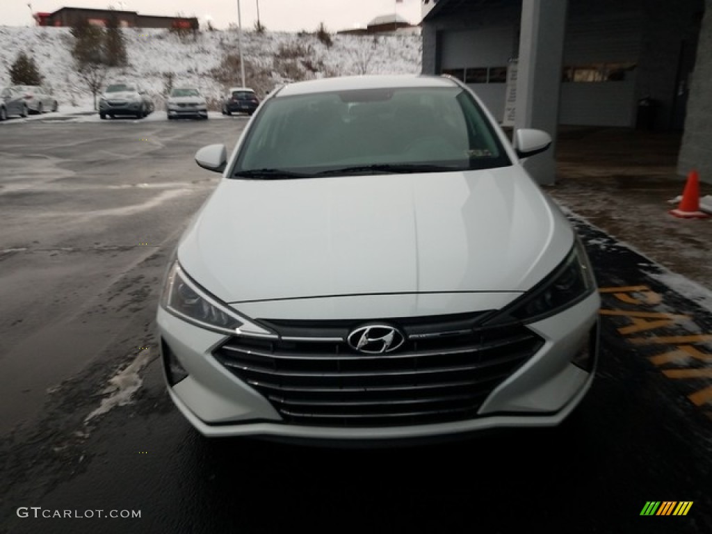 2019 Elantra SE - Quartz White Pearl / Black photo #5