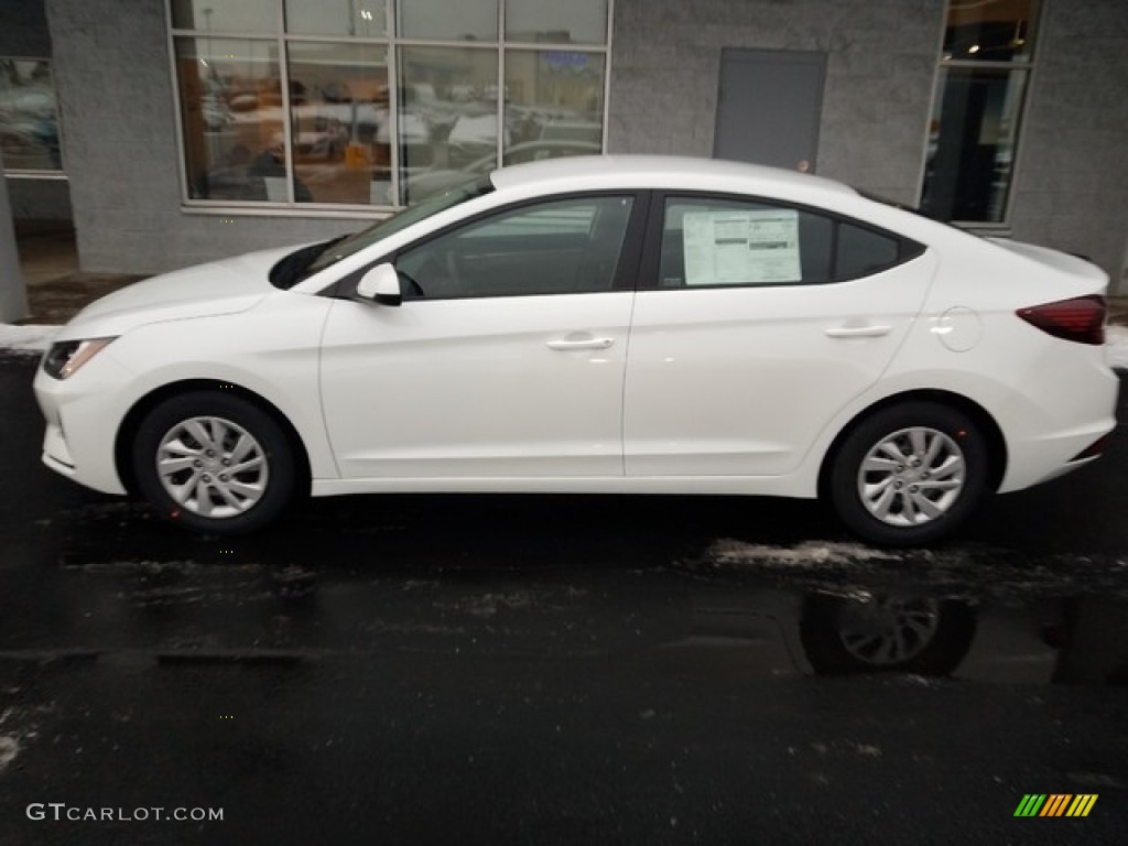 2019 Elantra SE - Quartz White Pearl / Black photo #7