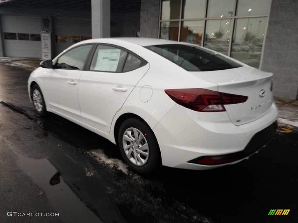 2019 Elantra SE - Quartz White Pearl / Black photo #8