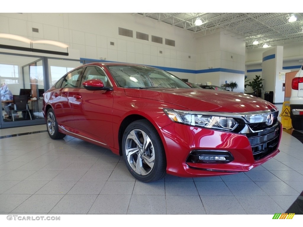 Radiant Red Metallic 2019 Honda Accord EX-L Sedan Exterior Photo #130628871