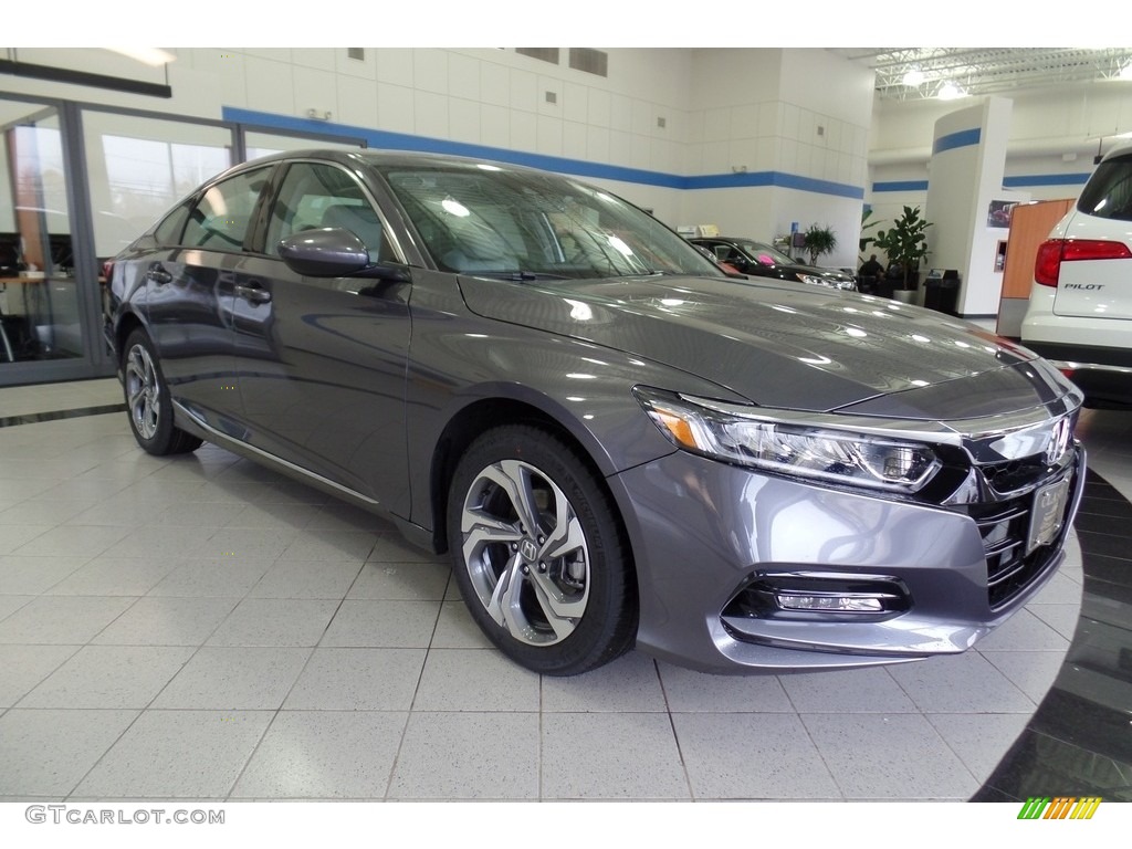 Modern Steel Metallic 2019 Honda Accord EX Sedan Exterior Photo #130629402